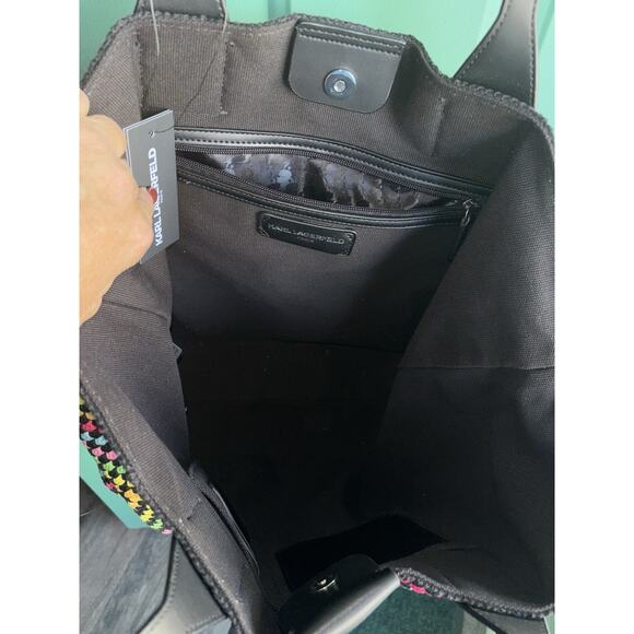 KARL LAGERFELD PARIS Henriette Tote New With Tags - Picture 5 of 12